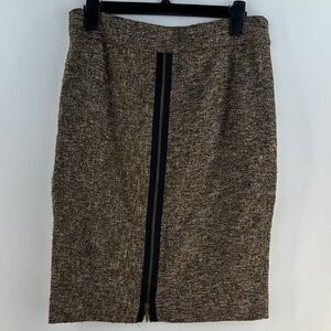 Classiques Entier Wool Tweed Pencil Midi Skirt